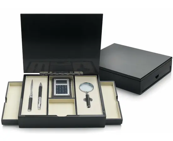 84238 Ottaviani - Set penna,tagliacarte,lente,calcolatrice e box, зображення 
