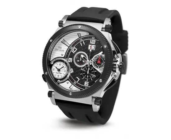 Мужские часы Seculus 4500.2.504 white-black, ss-ibp, silicon, фото 