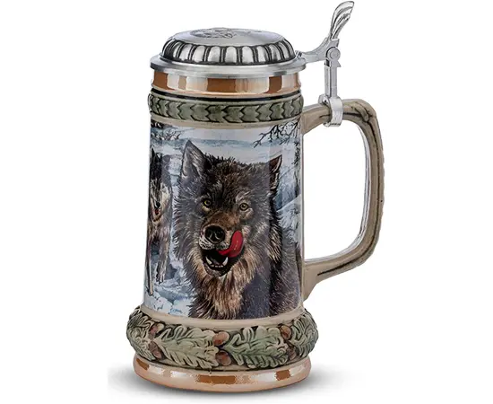 93410 Artina Beer Stein Wolf, зображення 