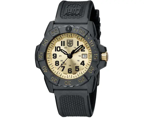 Мужские часы Luminox Navy SEAL Gold Limited Edition XS.3505.GP.SET + ремешок, фото 