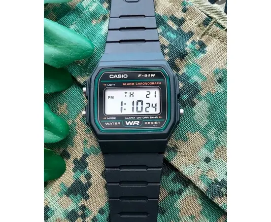 Мужские часы Casio F-91W-3ER, фото 4