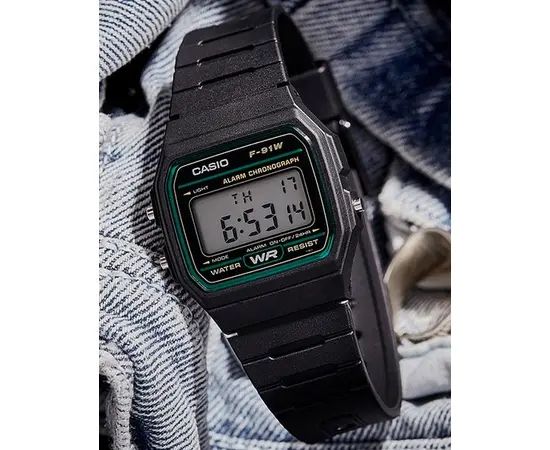 Мужские часы Casio F-91W-3ER, фото 5
