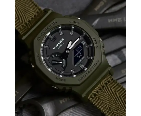 Чоловічий годинник Casio GAE-2100GC-7AER + ремешок и корпус, зображення 5