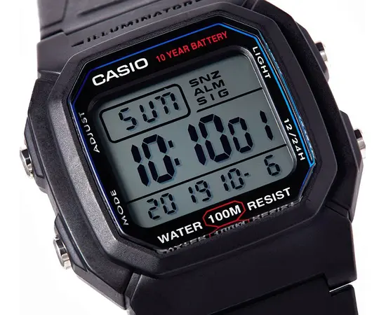 Чоловічий годинник Casio W-800H-1AVES, зображення 