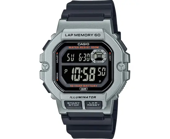 Чоловічий годинник Casio WS-1400H-1BVEF, зображення 