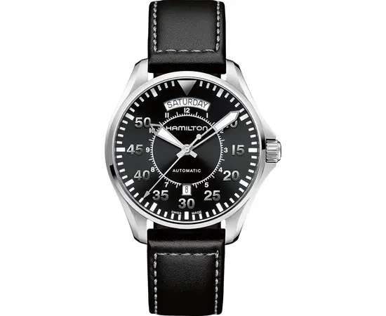 Чоловічий годинник Hamilton Khaki Aviation Pilot Day Date Auto H64615735, зображення 