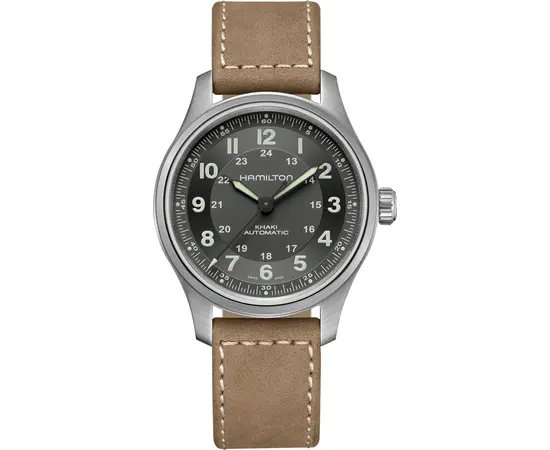 Чоловічий годинник Hamilton Khaki Field Titanium Auto H70545550, зображення 
