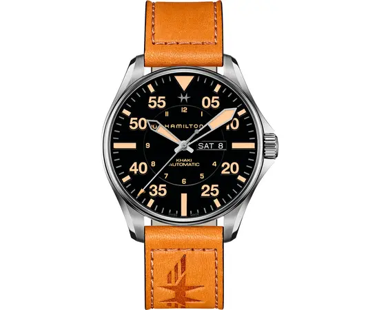 Чоловічий годинник Hamilton Khaki Aviation Pilot Day Date Auto H64725531, зображення 