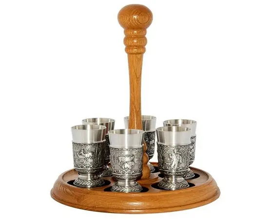 12452 Schnaps Set 7 pcs. Jennerwein 6 cm Artina, фото  12452 Schnaps Set 7 pcs. Jennerwein 6 cm Artina, фото