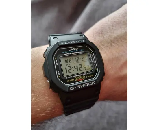 Чоловічий годинник Casio DW-5600E-1VER, зображення 7
