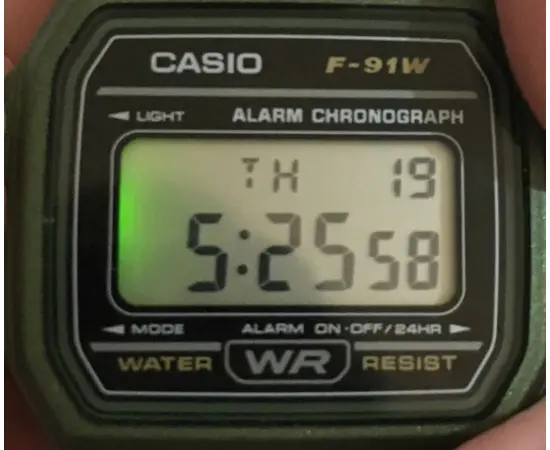 Мужские часы Casio F-91WM-3AEF, фото 7