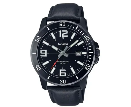 Чоловічий годинник Casio MTP-VD01BL-1B, зображення 