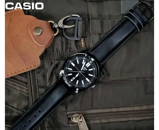 Чоловічий годинник Casio MTP-VD02BL-1E, зображення 6