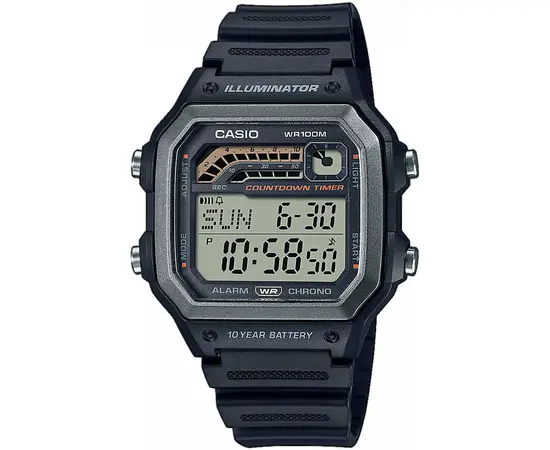 Чоловічий годинник Casio WS-1600H-1AVEF, зображення 