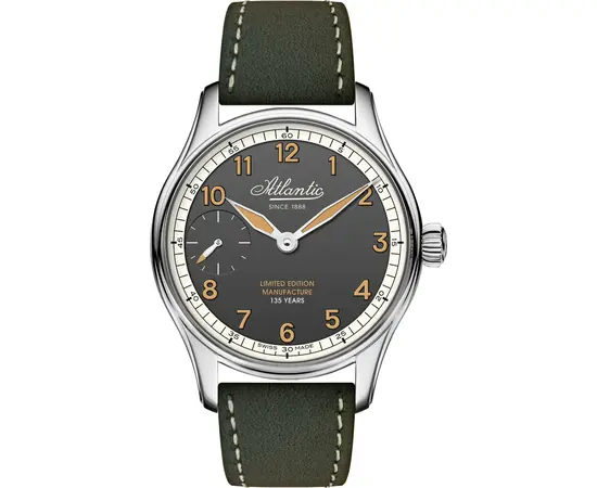 Мужские часы Atlantic Worldmaster 135 Year Anniversary Limited Edition 52953.41.43 + ремень, фото 