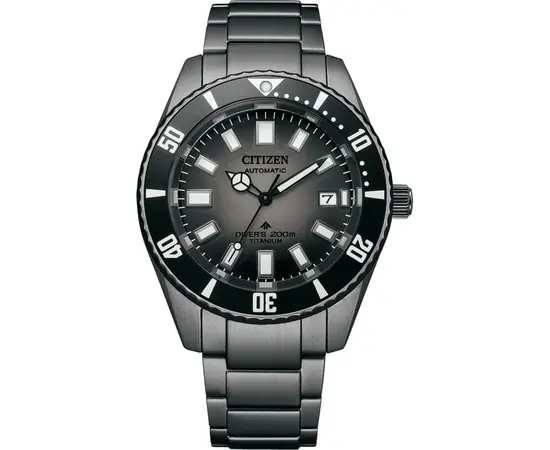 Мужские часы Citizen Promaster Dive Automatic 200M NB6025-59H + футляр Diver Bottle, фото 