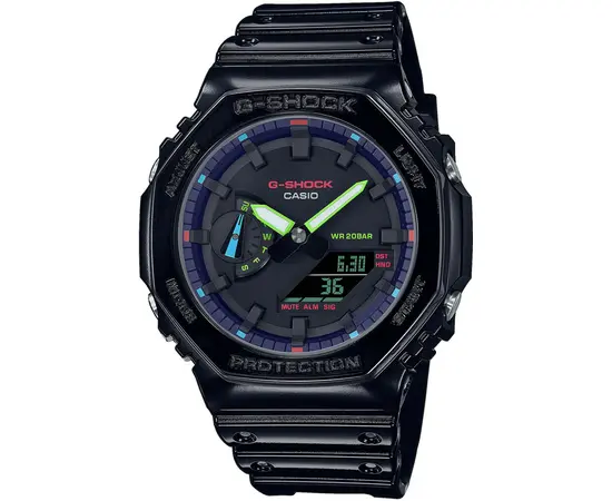 Чоловічий годинник Casio GA-2100RGB-1AER, зображення 