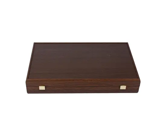 BVV1JD Manopoulos American Wenge Inlaid Backgammon with Walnut Burl & Oak points with Side racks 48x30cm, зображення 3