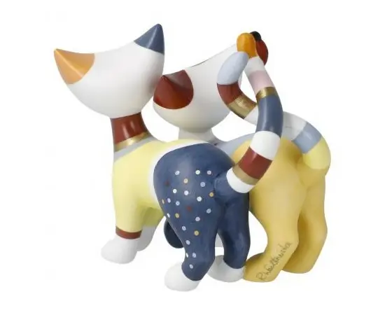 GOE-31400661 Rosina Wachtmeister - Cats Porcelain Luca e Sofia 8.5 x 7.5 cm, зображення 3