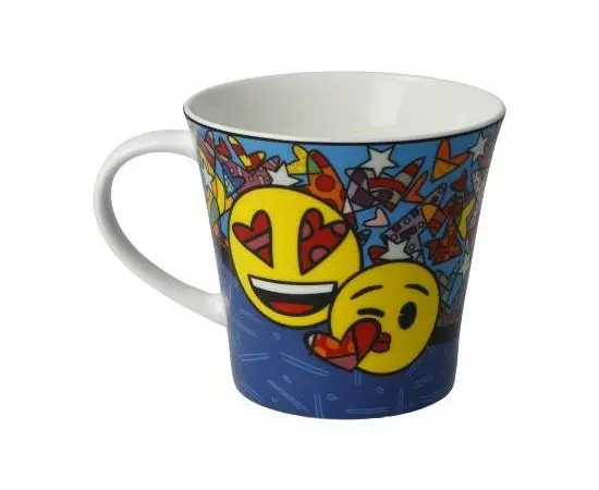 GOE-66460071 I Love You - Coffee/Tea Cup 0.35 l Pop Artist Romero Britto Emojis, зображення 3