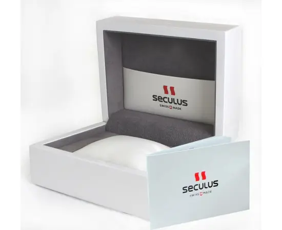 Мужские часы Seculus 4500.2.504 white-black, ss-ibp, silicon, фото 2
